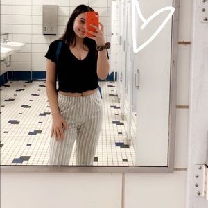 Brandy Melville stripped tilden pants